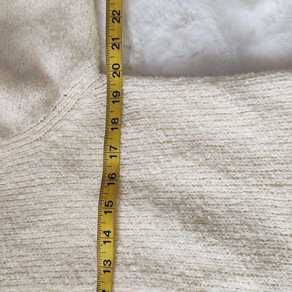 Vintage yellow cottagecore Timeless chunky knit open front cardigan sweater - Picture 7 of 8